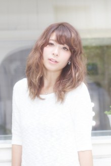 外国人風シフォンパーマ