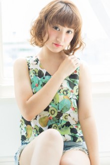 前上がりボブ×ニュアンスパーマ♪